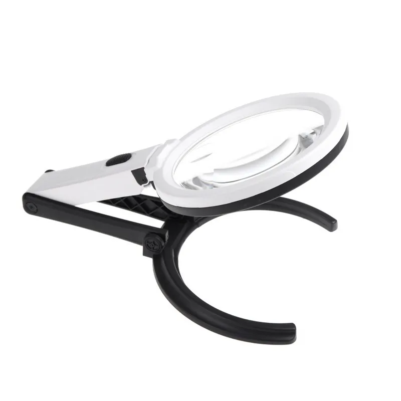 Lamp Magnifier light Embroidery 2X Hands Free 5X Lens LUPAS for Magnifying Glass with LED Loupe | Инструменты