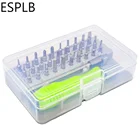 ESPLB 32 в 1 отвертка мини Магнитная Прецизионная отвертка набор ремонтный инструмент для технического обслуживания Torx для Мобильный телефонiPadкамера