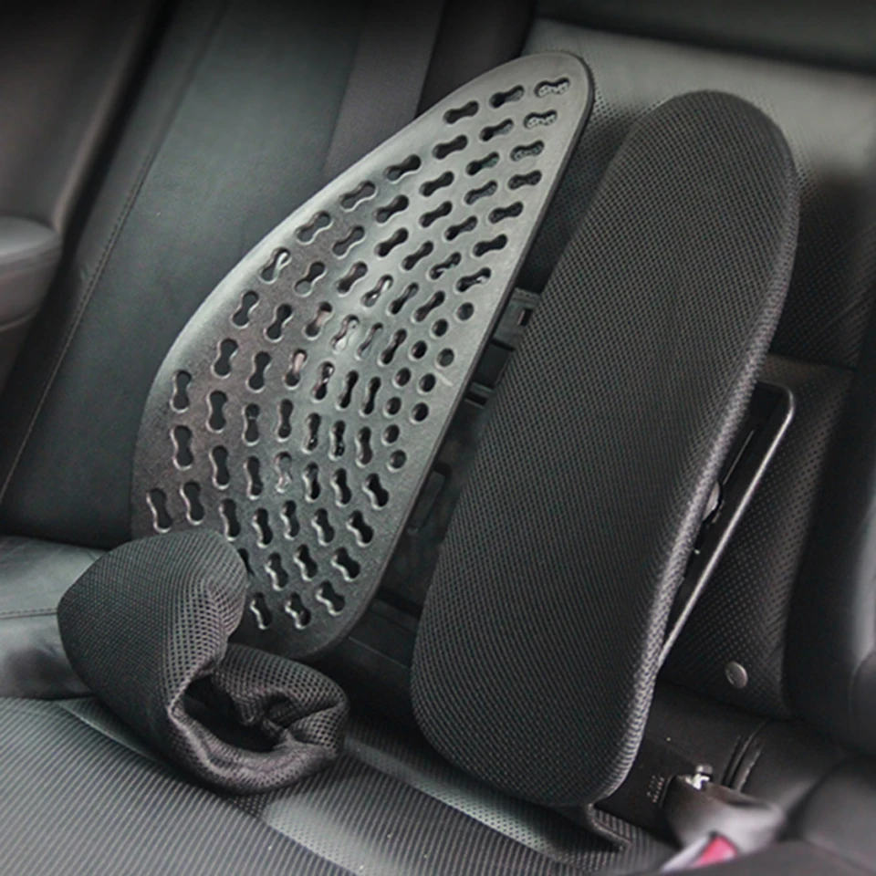 

'NEW' Massage Car Lumbar Cushion Auto Seat Back Support Ergonomic office seat belt cushions Summer Air Cushion Stress Reliever