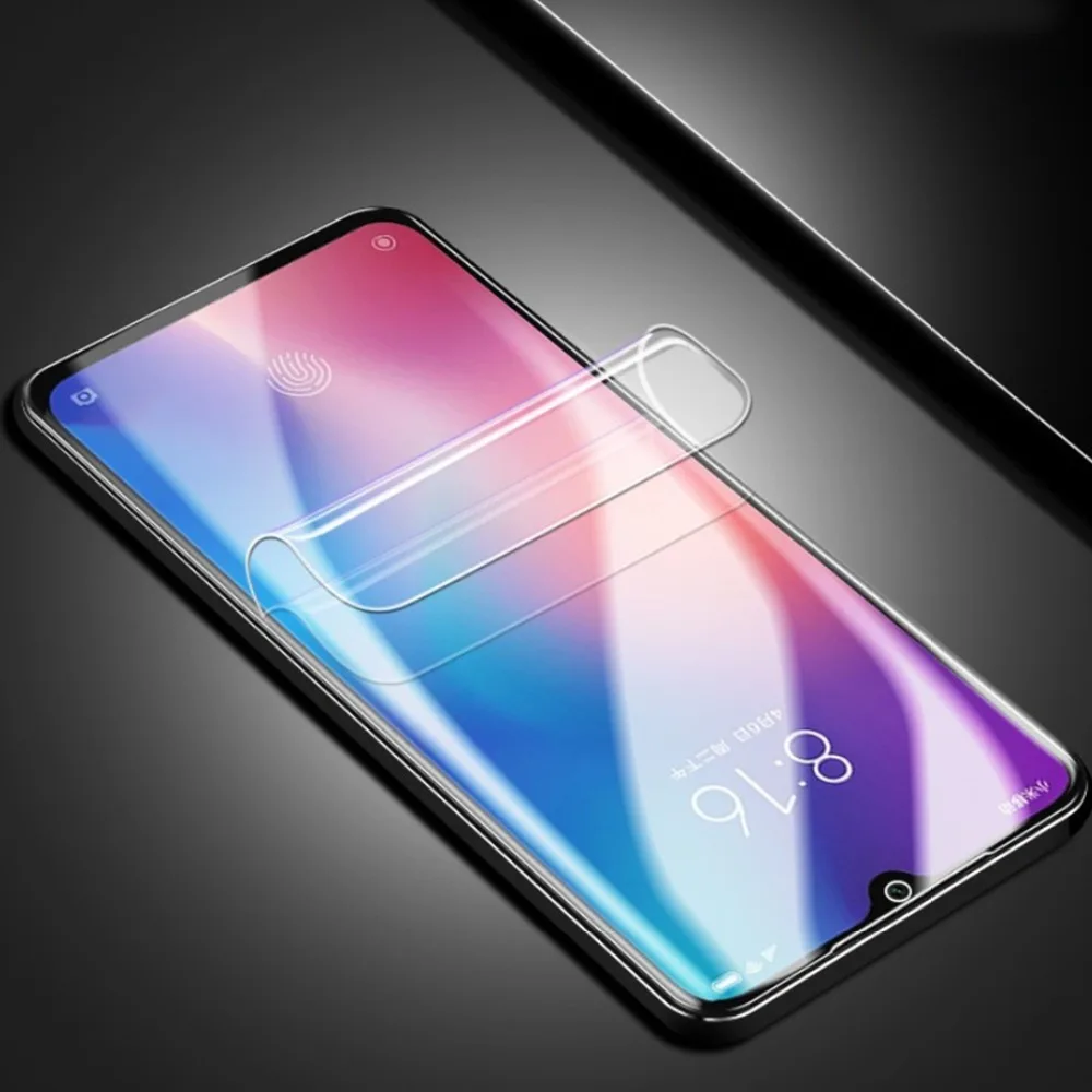 2 шт. настоящая Гидрогелевая Защитная пленка для Xiao Mi 8 9 SE Lite передняя и задняя