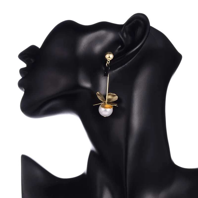 2019 New Vintage Round Drop Earrings Imitation Pearls Pendant Dangle For Women Party Wedding Jewelry pendientes mujer | Украшения и