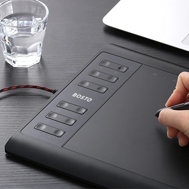 Bosto T8 10x6in Графика Tablet рисовать искусство Планшеты для рисования с рисунком