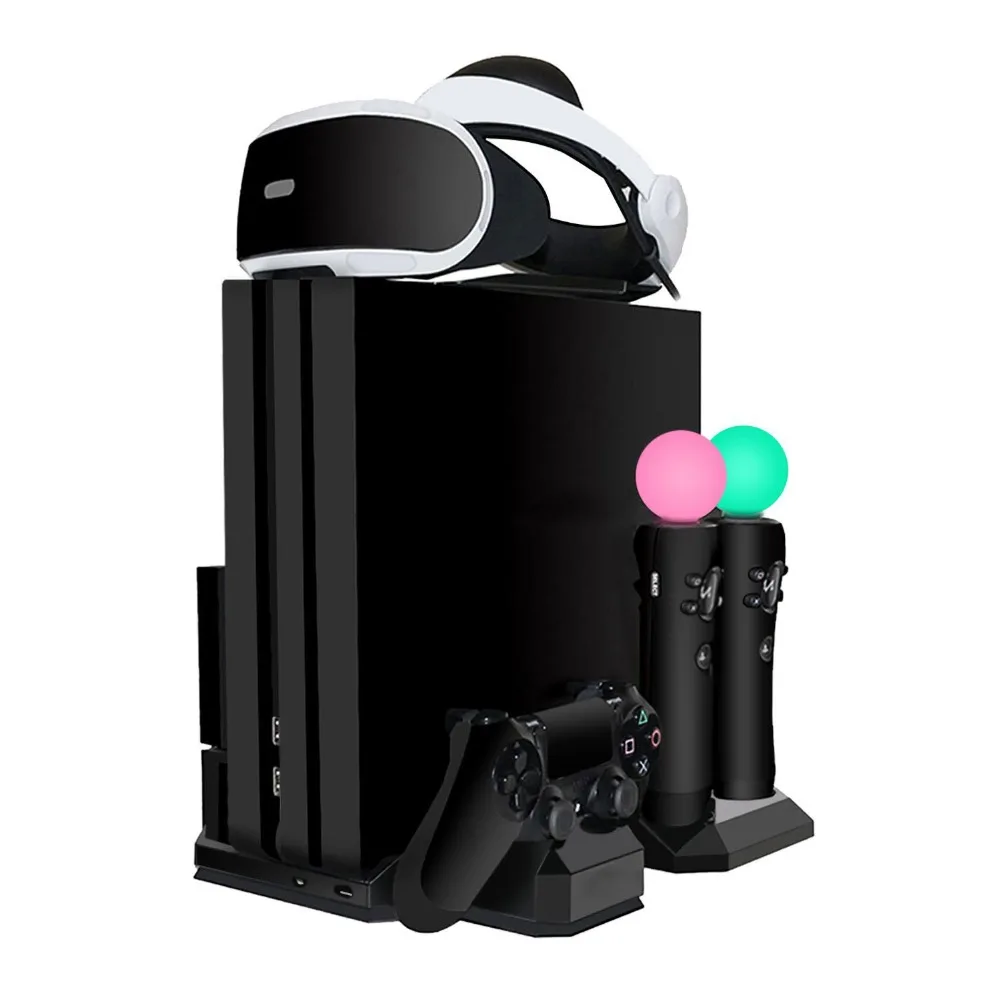 PS4/PS4 Slim/PS4 PRO/PSVR/PS4 Move Motion вертикальная подставка вентилятор охлаждения Гарнитура