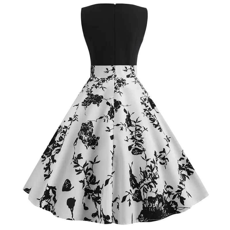 BLINGSTORY Plus Size Women 5xl V-neck Floral Casual Party Tea Swing Dress Roupas Feminina | Женская одежда