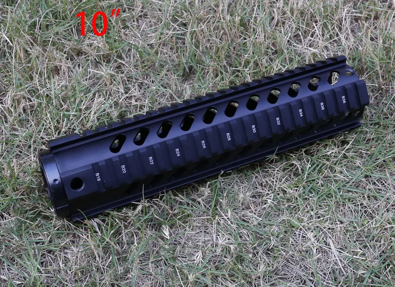 Тактический T Series 10 дюймовый свободный поплавок Quad Picatinny Rail Handguard устанавливается