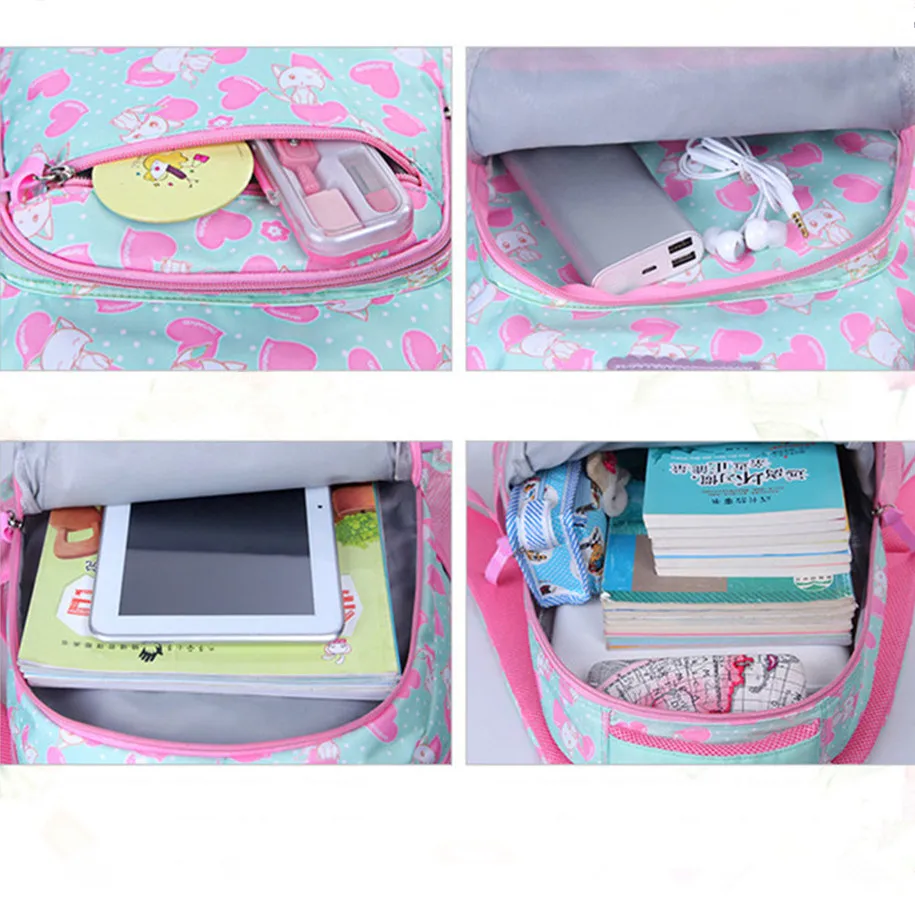 

2021 Children School Bags For Girls Waterproof Cartoon Printing Backpacks kids book bag Satchel Knapsack Mochila escolar