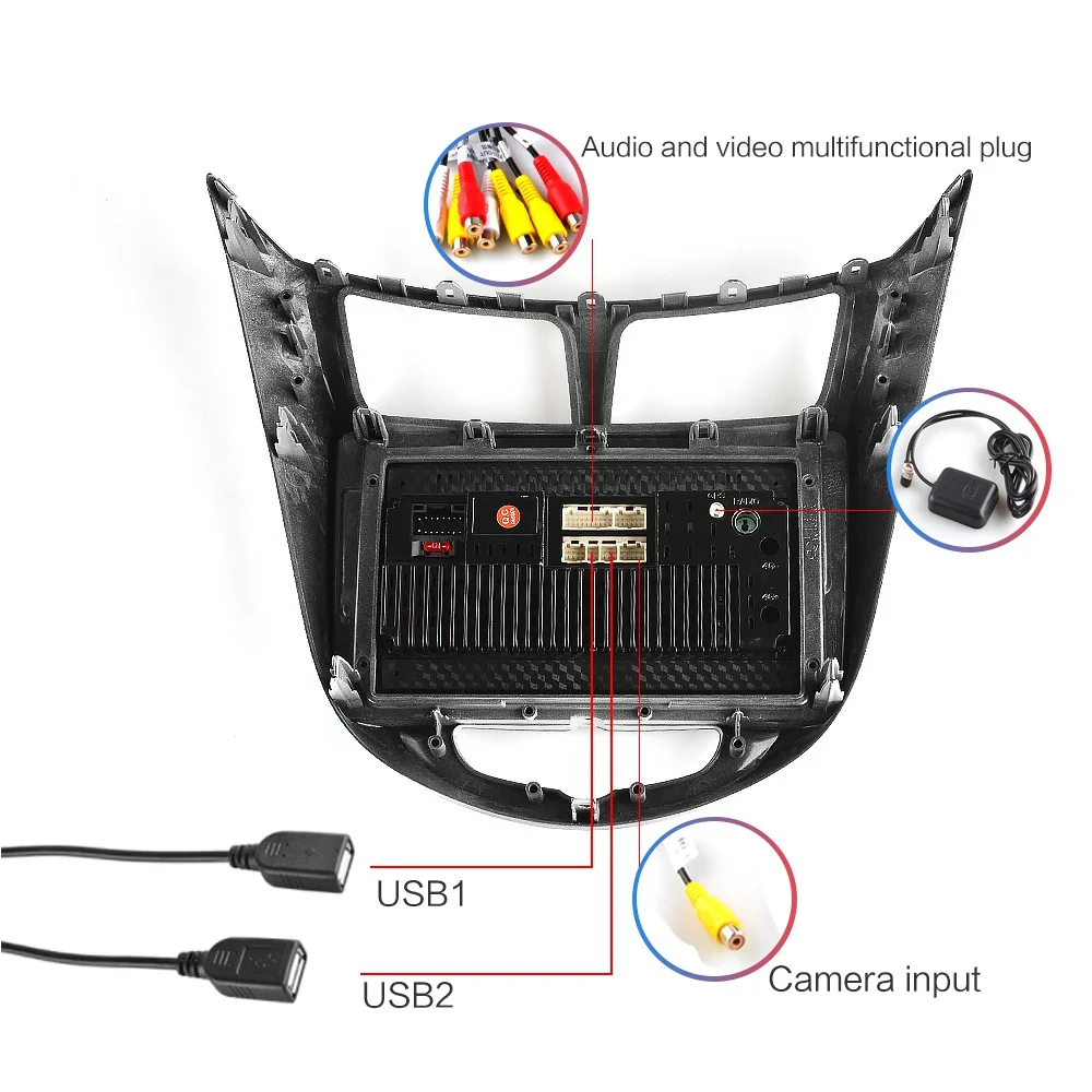 2G+ 32G " 2din Android 8,1 GO автомобильный dvd-плеер для Hyundai Solaris Accent Verna 2010- автомобильный Радио gps навигация wifi плеер