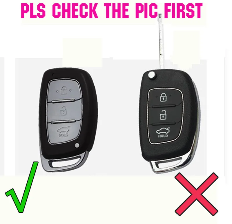 

3 Button Silicone Remote Key Case Fob Cover For Hyundai Ix35 i10 i25 i30 i40 Creta Elantra Sonata Verna Keychain Shell Holder