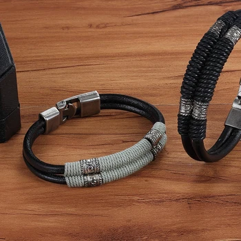 PU Leather Bracelet - Double Layer - Classic Design 2