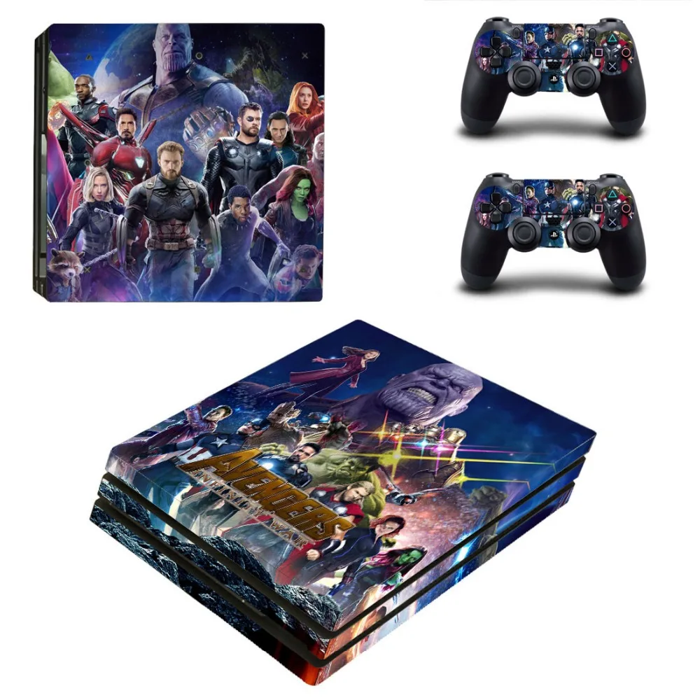Мстители Бесконечность войны аксессуары кожа для Playstation 4 PS4 Pro консоль и