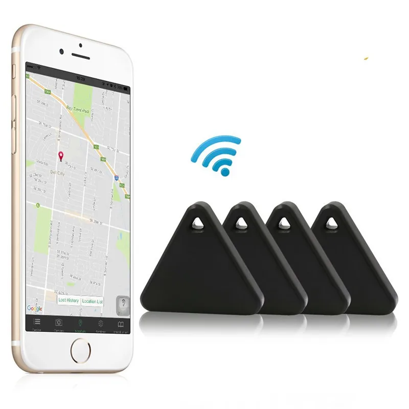 1 шт. Домашние животные Смарт мини gps трекер анти-потеря Водонепроницаемый Bluetooth Tracer треугольные ключи кошелек сумка Детские трекеры Finder оборудование HB