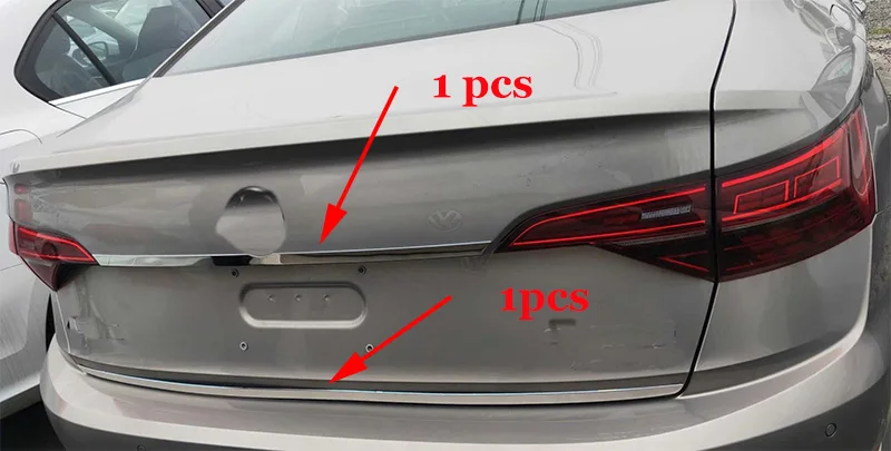 Для 2018 2019 2020 VW Jetta mk7 ремонт заднего бампера багажника хромированная отделка |
