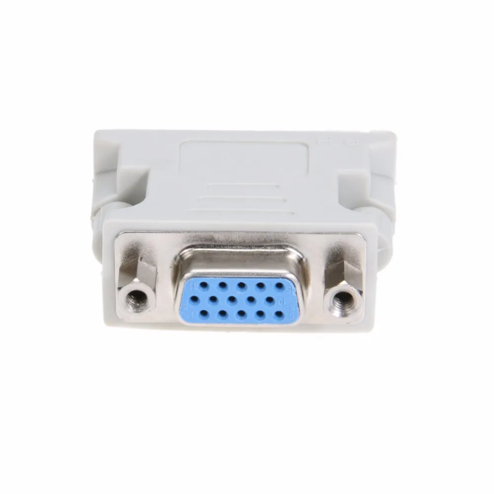 DVI в VGA адаптер конвертер DVI 24+ 5 Pin штекер для VGA Женский 1080P видео конвертер для HDTV монитор компьютер ПК ноутбук проектор