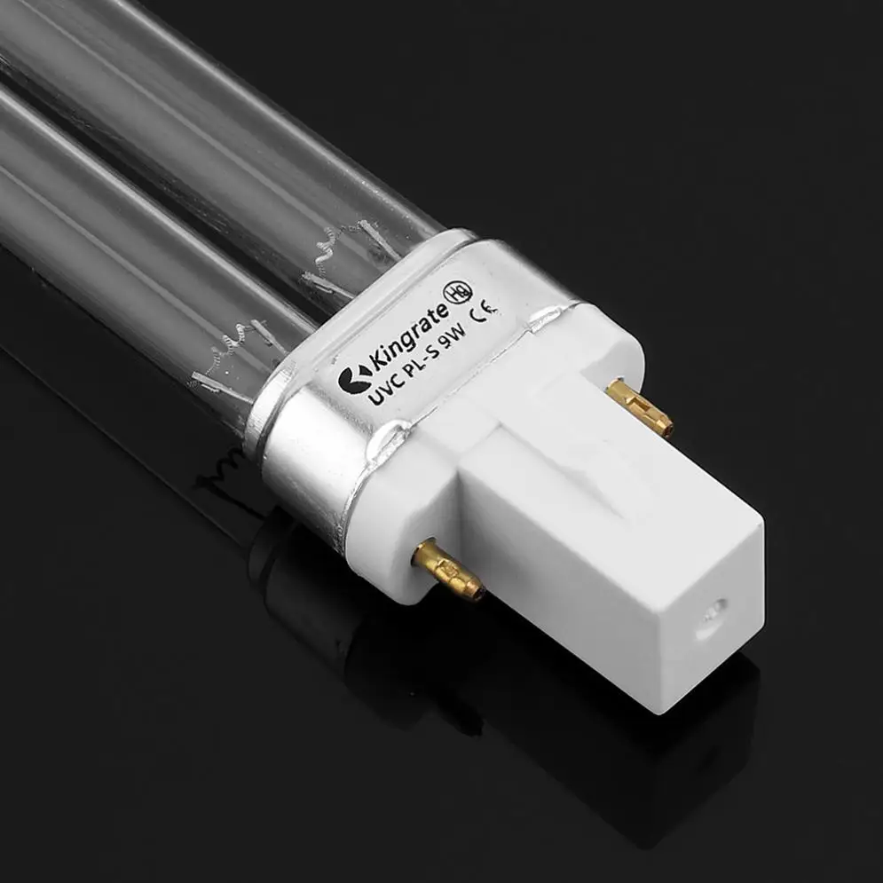 Высокое качество UV-9W бактерицидные лампы UV-C 253.7nm 254nm воды воздуха дезинфекции очистки стерилизатор 9 Вт UVC h-образная трубка