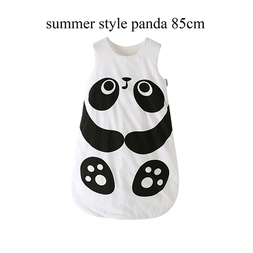 summer panda 85cm Спальный мешок для детей 0-3 лет, 85, 105 см, конверт для новорожденных, лягушка, кошка, собака, рыба, зимний Летний спальный мешок для детей, Акула, для детей - Цвет: summer panda 85cm