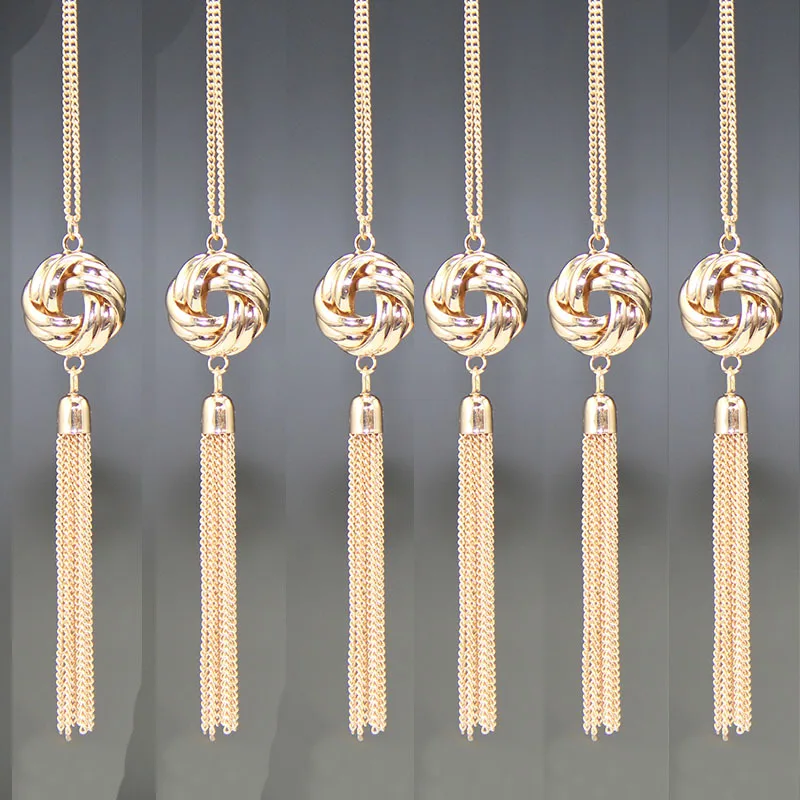 Onnea Золотистое Ожерелье для женщин и девочек стильный свитер цепочки кулон