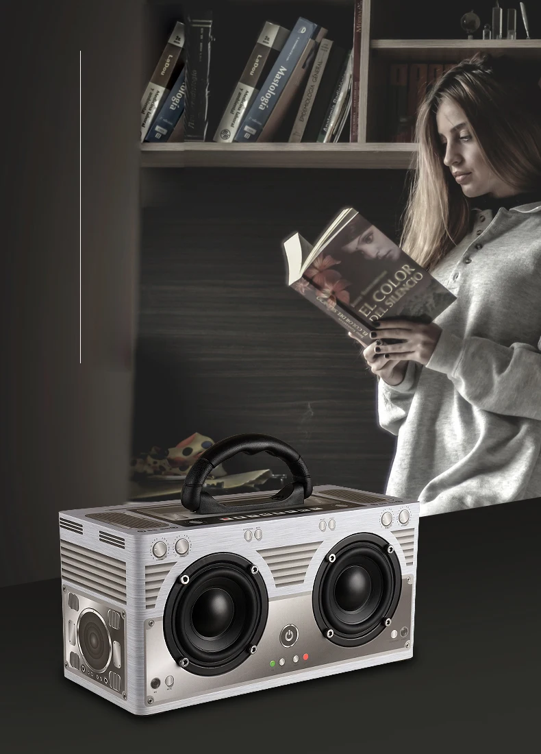 Abuzhen Bluetooth динамик портативный динамик Колонка Саундбар беспроводной динамик s стерео MP3 музыкальный плеер AUX TF сабвуфер телефоны