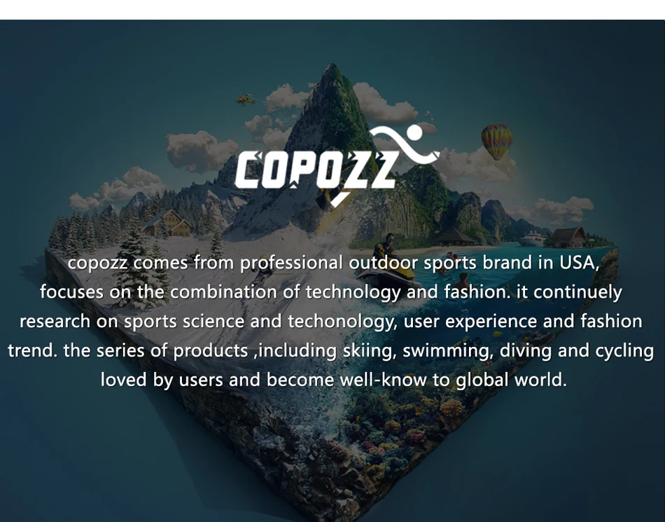 COPOZZ,, Набор масок для подводного плавания, противотуманные очки с трубкой, трубочка с очками для напитков, регулируемый ремешок для женщин, мужчин, взрослых, маска для плавания