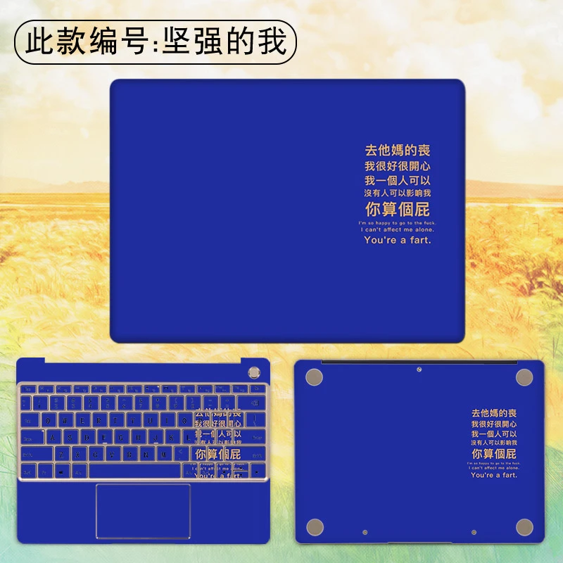8 Наклейка для ноутбука Для huawei MateBook X Pro 13,9 наклейка для ноутбука s для MateBook 13X13,3 X Pro 13,9 D 15,6 чехол - Цвет: 8
