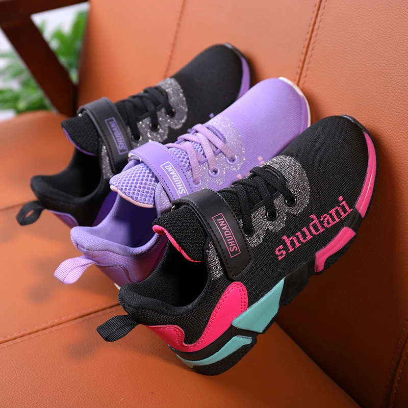 2019 Spring Summer New Style Girls Shoes Kids Sneakers Children's Outdoor Sport Mesh Breathable Trainers for Child | Спорт и
