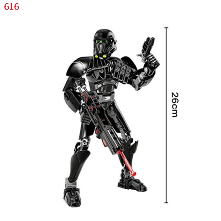 Звездные войны сборная фигура строительный блок игрушка Kylo Ren Чубакка Дарт Вейдер Boba Jango Фетт Штурмовик совместим с - Цвет: Ksz616