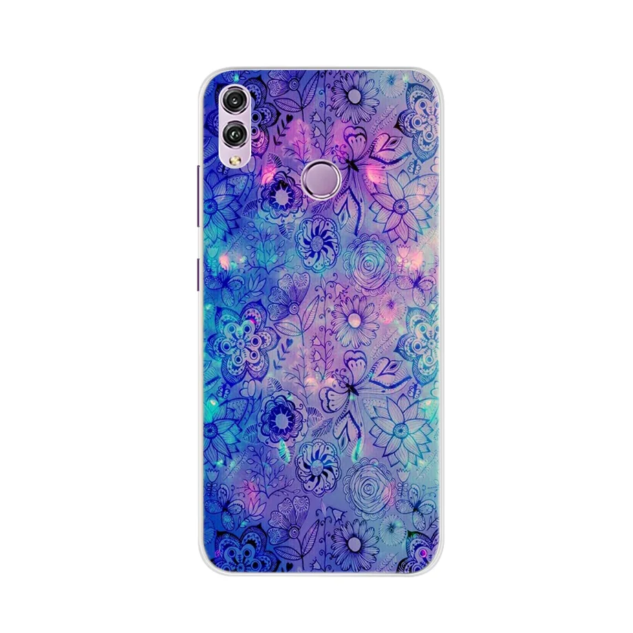 Розовый Чехол для huawei Honor 8X6,5 '', силиконовый чехол на заднюю панель, TPU чехол для телефона s, чехол для huawei Honor 8X, чехол для Honor 8 X Honor8X X8 Max - Цвет: Розовый