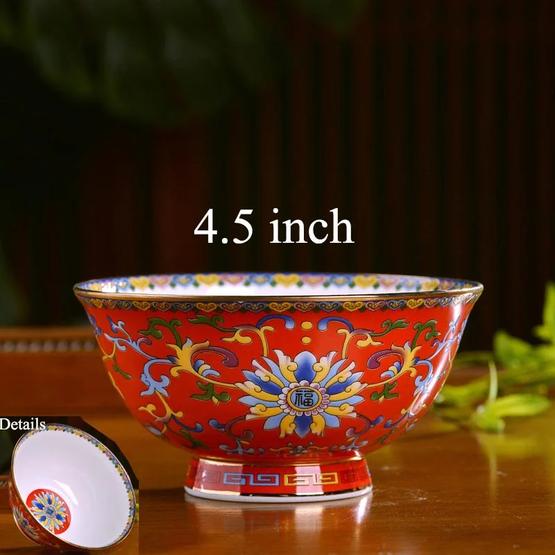 K(4.5inch) 4,5/5/6 дюймов Цзиндэчжэнь Керамика Ramen чаша костяного фарфора посуда тарелка с фруктами Маленькие Пиалы контейнер для лапши Кухня аксессуары - Цвет: K(4.5inch)
