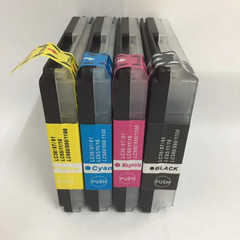 Vilaxh для Brother LC38 lc67 чернильный картридж совместимый DCP J140W J145C 165C 185C 195C|Чернильные