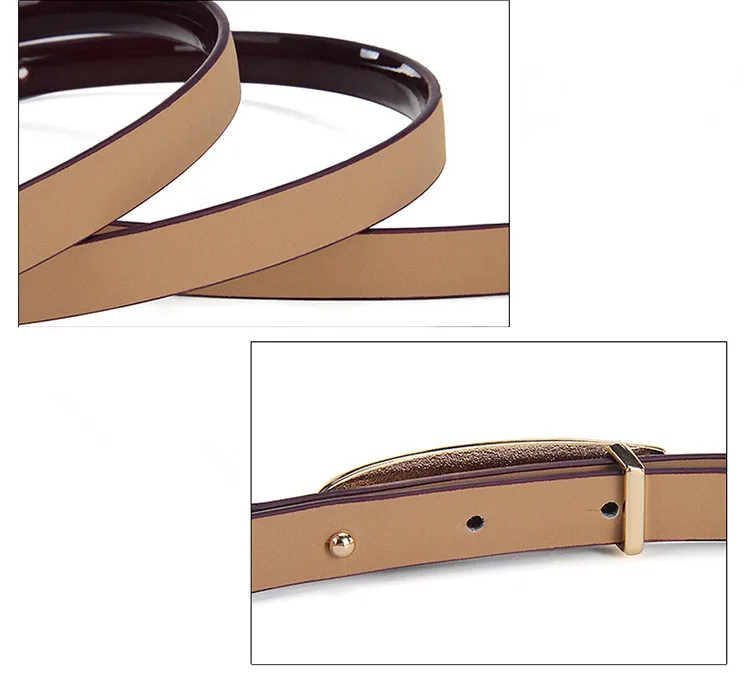 

2018 Fashion designer 1.4 wide women's belts Red fine leather belt 110cm long Black red four color belt woman new skirt belt