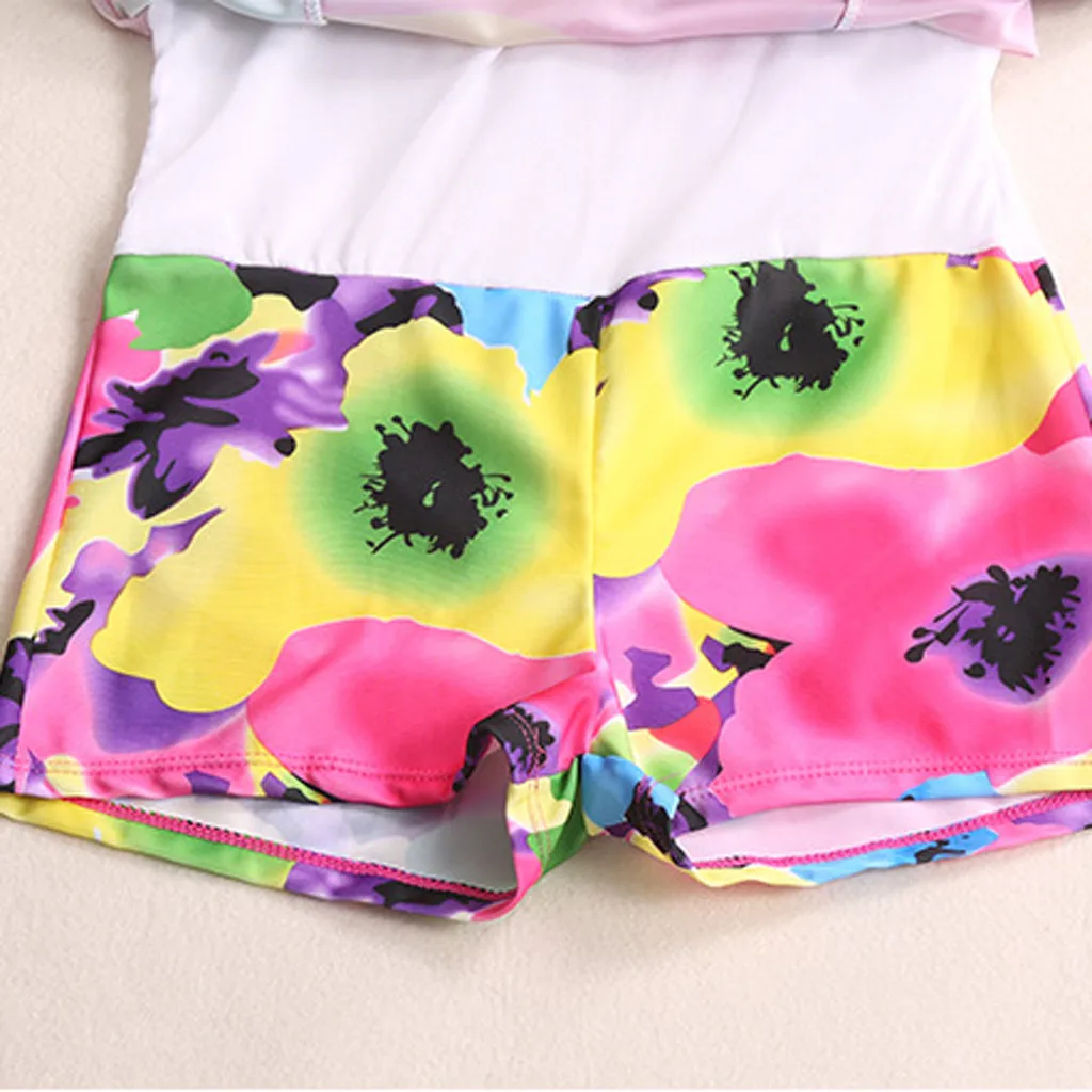 CHAMSGEND New Women's XL printed conservative swimming skirt sexy fashion beachwear one-piece swimsuit