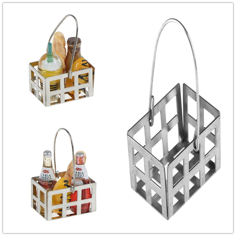 Бутылки для молока + чашка кукольный домик завтрака кухонные аксессуары 1:12