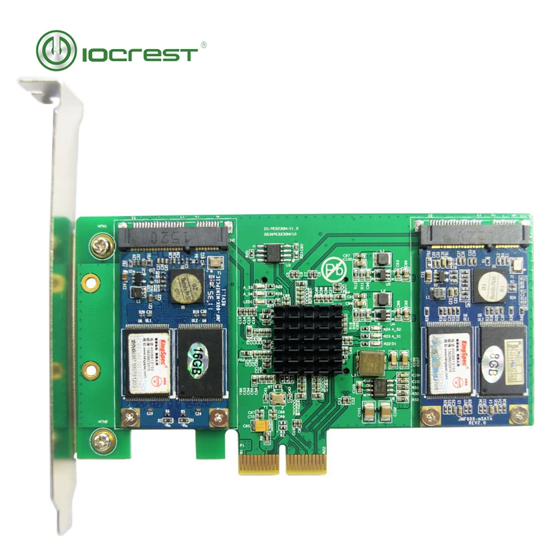 Адаптер с 4 портами mSATA на PCI e x2 адаптер RAID Express 2 0 4x настройка 1 и 10|Платы расширения|