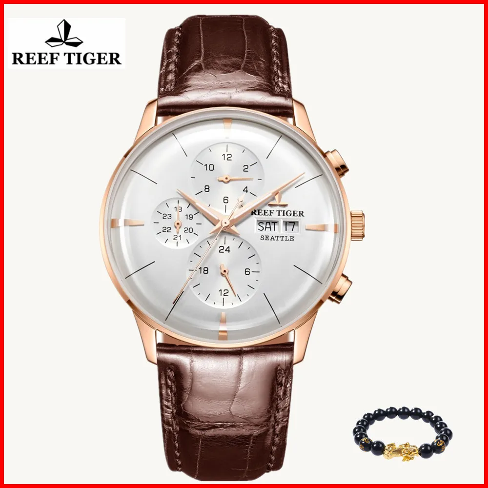 Риф Тигр/РТ Топ бренд Роскошные автоматические часы Reloj Hombre 2019