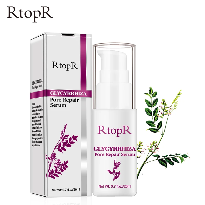 Сыворотка для очистки пор RtopR Glycyrrhiza быстро и эффективно сужает поры глубоко