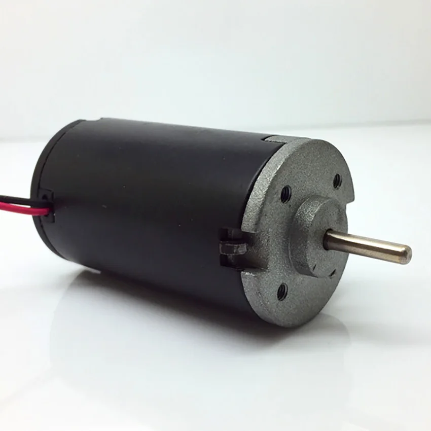

Round Shaft Permanent Magnet DC Motor 12V 7785rpm Carbon Brush Motor High Torque Seven-pole Inner Rotor Shaft Diameter 3mm