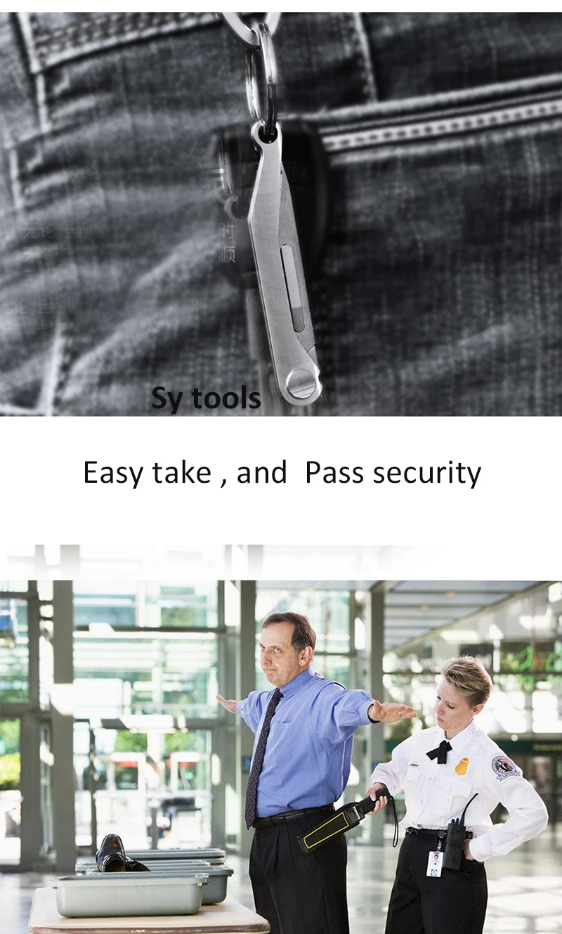 TC4 титановый легированный стальной ультралегкий портативный супер острый ручной