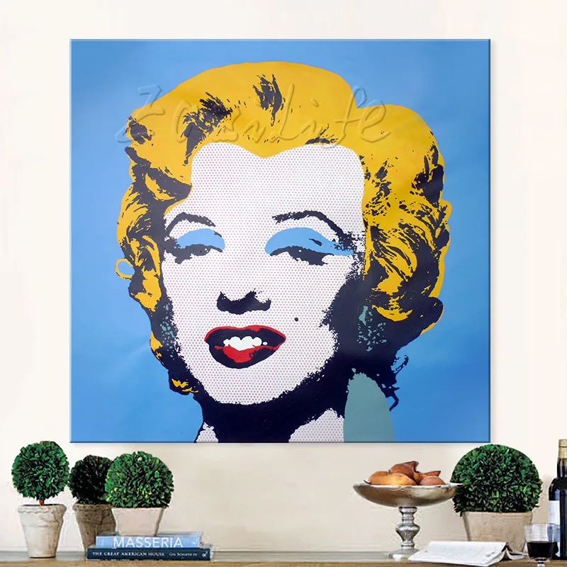 

Lichtenstein Pop Art Cartoon Oil painting on canvas Hand-painted Wall Art Picture for living Room Andy Warhol home decor 6