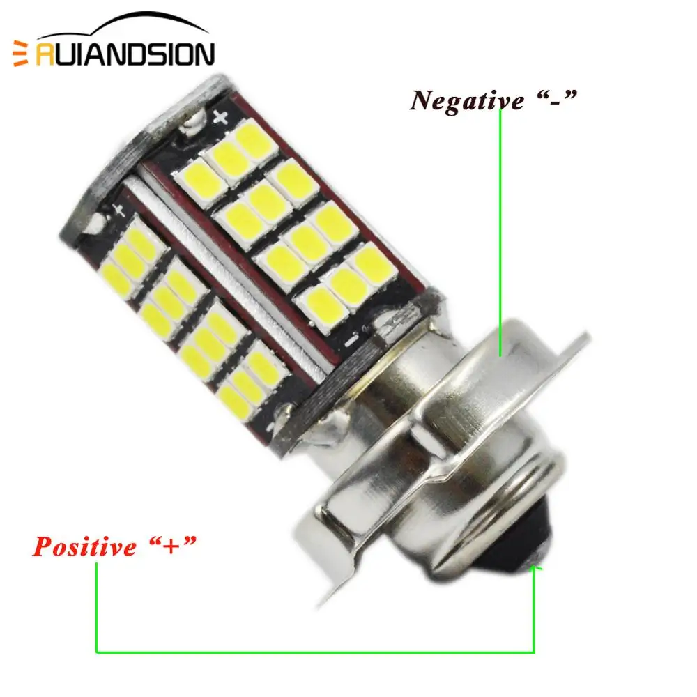 2 шт. мотоцикл 6 в 56smd 3030 P26S мото скутер светодиодный фонарь подходит для большинства мотоциклов светодиодный набор ламп преобразования 2,7 Вт 960LM 6000 K