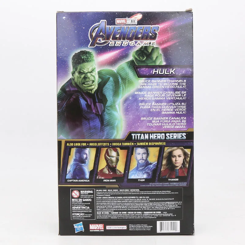 30 см игрушки Marvel Мстители 4 эндшпиль Халк ПВХ фигурка героя серии KO's Titan Коллекционная модель куклы игрушка для мальчика Детский подарок