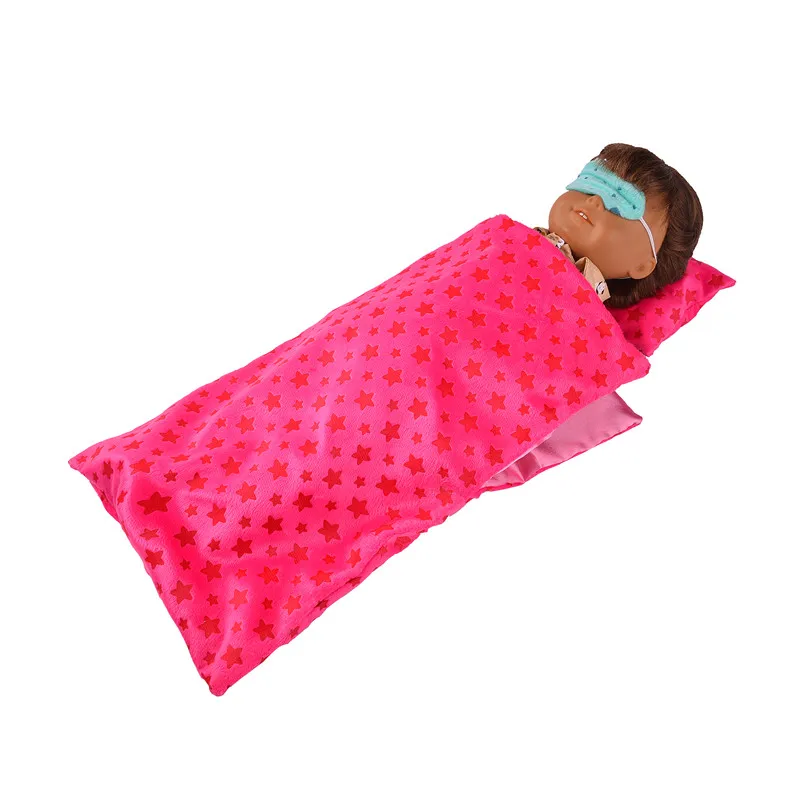 Модный 6 видов стилей спальный мешок и подушка аксессуары для куклы 18 дюймов Nenuco