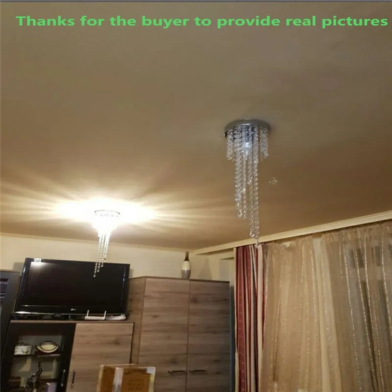 Современный хром/золотой блеск светодио дный LED хрустальная люстра