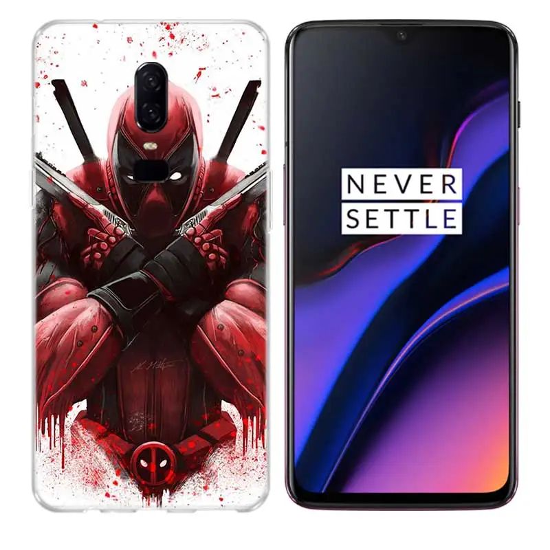 Marvel Hero Deadpool Comic Phone case Frosted Fundas Silicon Case For OnePlus 7 Pro 6T 6 5T 5 Cover |