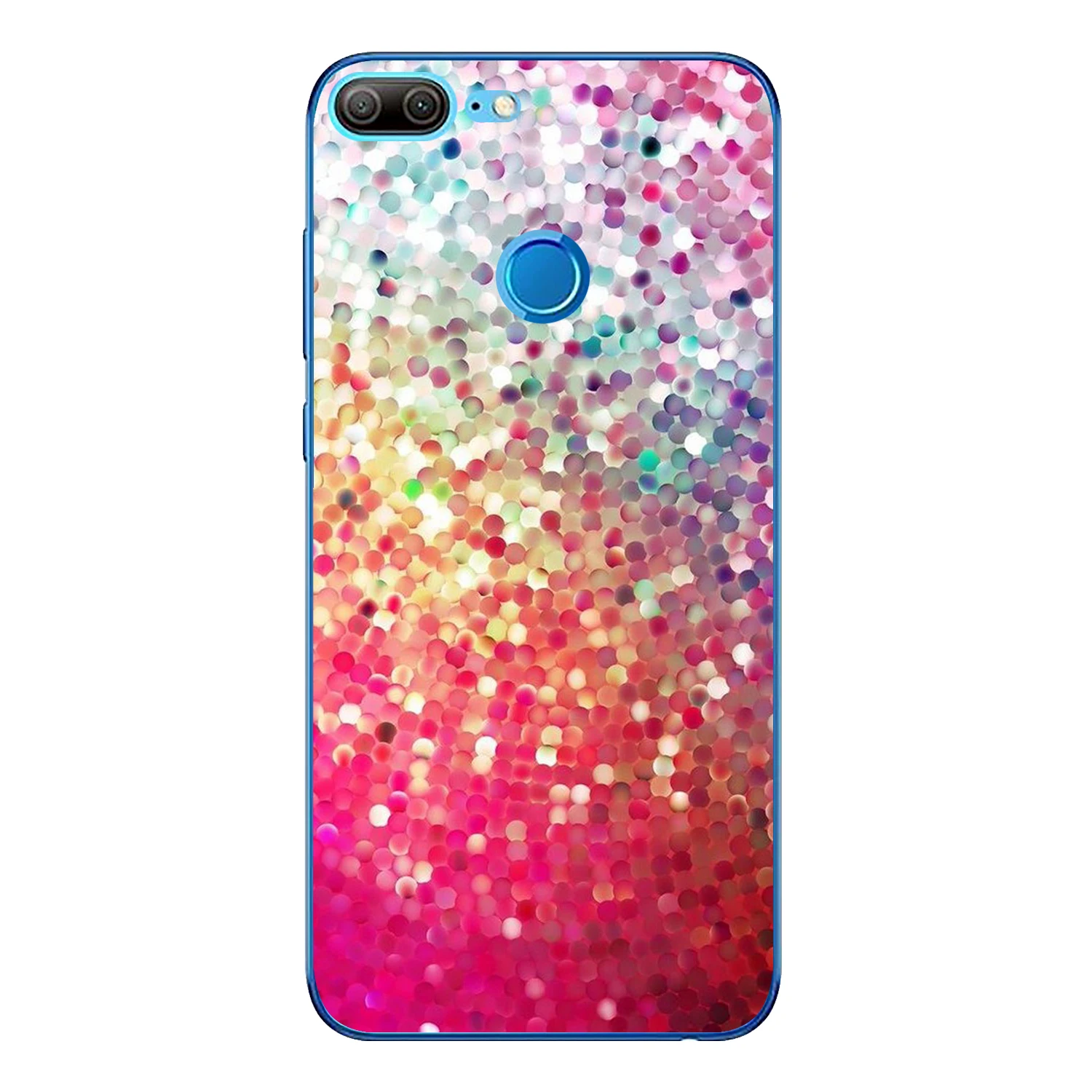 For Huawei Honor 9 Lite Case Cover 5.65&quot Soft TPU Silicone Cute Happy Color Fish Scales Flower Pattern Painted Phone Back |