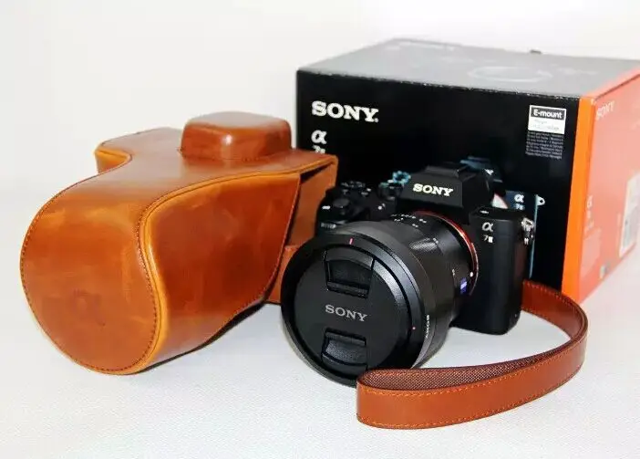 2015 NEW ! High Quality PU Leather case bag cover For Sony ILCE-7M2 A7II (24-70 Lens) camera with shoulder strap free shipping |