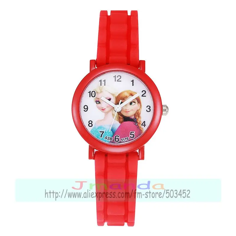 100 шт./лот Милые силиконовые часы с циферблатом для девочек яркие цвета милые
