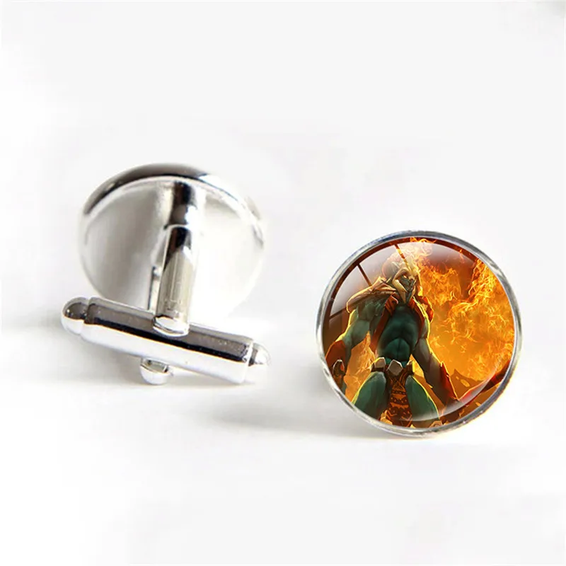 Dota 2 Запонки Подарок бойфренда королева боли фото Мужская рубашка Видео Игра