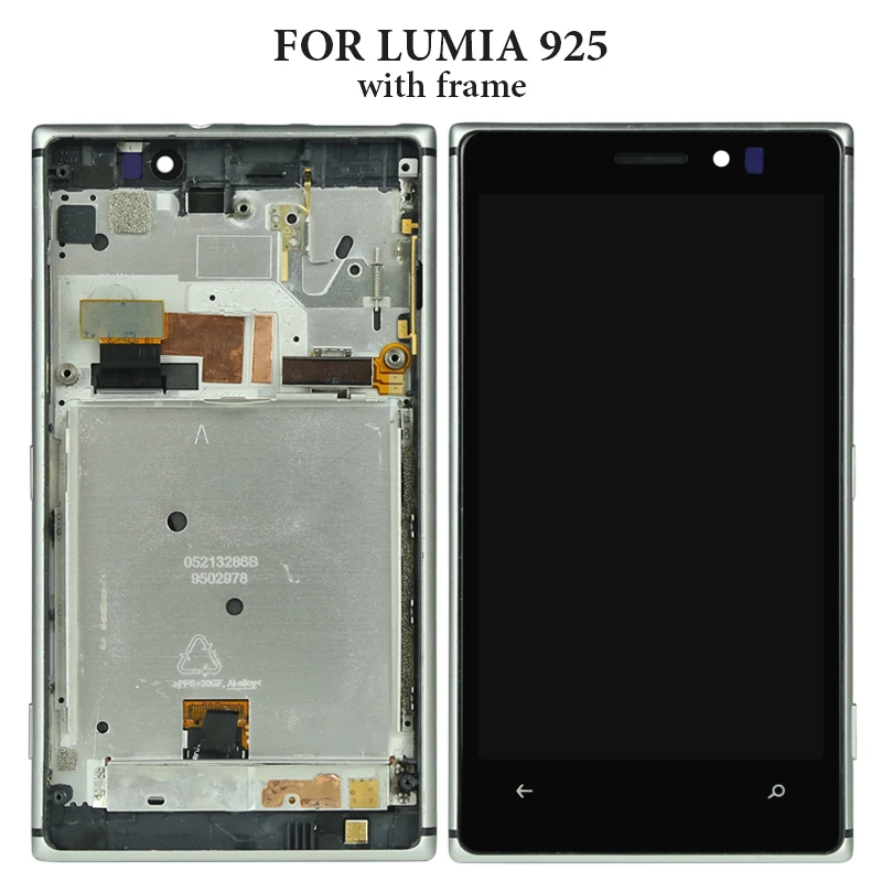 Сенсорный ЖК-экран для Nokia Lumia 4 5 N925 925 RM-893 дюйма с рамкой |