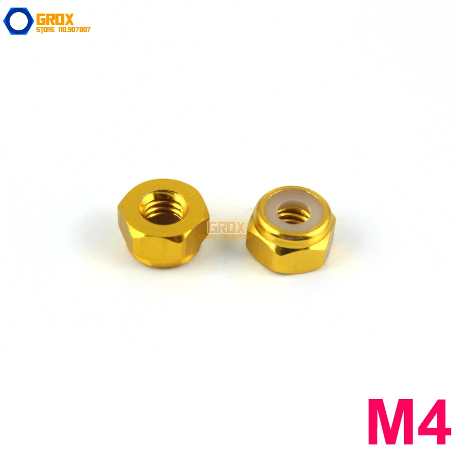 

20 шт., шестигранная нейлоновая гайка из алюминия