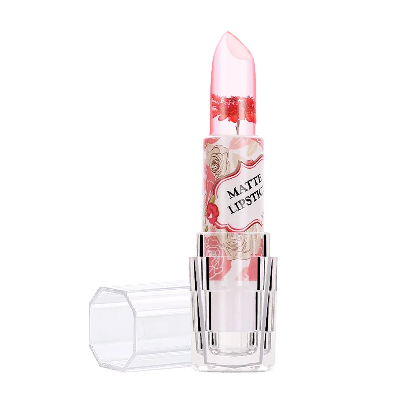

Kawaii Style Long Lasting Temperature Color Change Jelly Lipstick Waterproof transparent LipStick Cosmetics 6 Colors Hot Sale