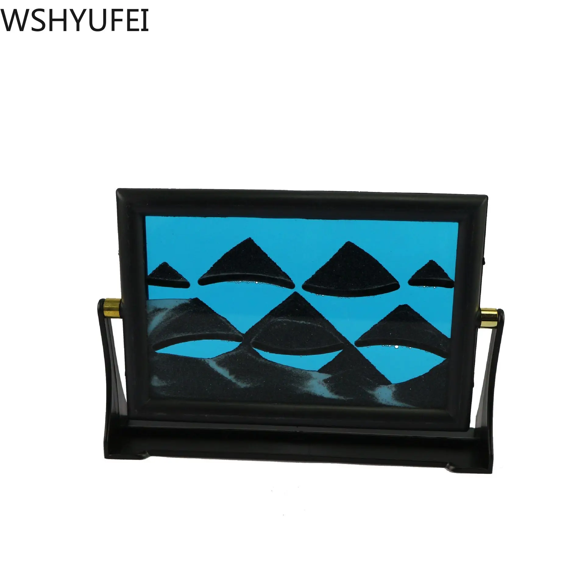 Rotatable Home Decoration Glass Flowing Creative Landscape Painting Birthday Gift Office Living Room 3D Hourglass | Дом и сад